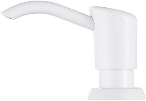 GAGALIFE Soap Dispenser for Kitchen Sink, Kitchen Sink Soap Dispenser with 17 Ounce Large Pet Soap Bottle, in Sink Soap Dispenser Refill from The Top, White