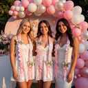 Class of 2026 Graduation Leis with Pearl Bows, 108 Patches Letters and Pearl 2026 Numbers DIY Graduation Ribbon Lei Double Braided Necklace for Senior Night College Grad Party Supply(Pink)
