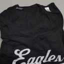 Women's Eagles V-Neck T-Shirt (XXL, Black)