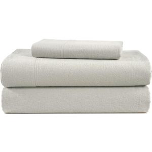 Lane Linen 100% Cotton Twin XL Flannel Sheet Sets - Brushed for Extra Softness - Breathable, Deep Pocket, Warm & Cozy Twin Bed Sheets