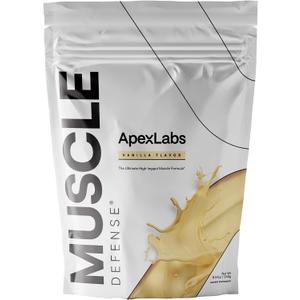 ApexLabs Apex Muscle Defense by Dr. Tracy Gapin Hydrolyzed Whey Protein Blend with HMB, Leucine, Ursolic Acid & Velositol Supports Lean Muscle Growth, Strength & Recovery, Vanilla