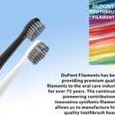 Flossing Toothbrush Head Replacement, Compatible with Water-pik Sonic Fusion / 2.0 SF-01, SF-02, SF03 & SF-04 Tooth-Brush and Water Flosser Combo Brush Heads (Full, Black(3Packs))