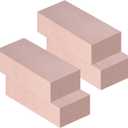 Fire Bricks, Woodstove Firebricks, High Temperature Resistant Clay Firebricks for Wood Stoves, Fireplaces, Pizza Ovens and BBQ Smokers, Size 9" X 4-1/2" X 2-1/2", Pack of 4, Red Color