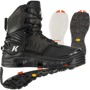 Korkers River Ops Wading Boots
Interchangable Soles With Quck-Drain, Black, Size 14