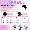 Adjustable Kids Bike Helmet for Girls Boys Youth, Color Gradient Kids Protective Helmets for Multi-Sports Bicycle Cycling Skateboard Scooter Skating