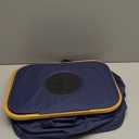 SpaceAid Recycling Bin for Kitchen 26 Gallon, 100L Recycle Bin with Lid and 2 Reusable Inner Bags, for Bottle Can Glass Plastic Stickers, Blue