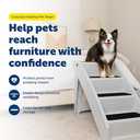 PetSafe CozyUp Folding Dog Stairs, Portable Indoor/Outdoor Pet Steps for Bed, Couch & Car, Grey, 25 Inch (Gray)