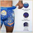 Knobby Mens Boxer Briefs - 4.5" Inseam, Moisture Wicking, Odor Control, Breathable, Tagless, Designer Underwear for Men (XL)