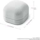 Premium Velvet Ring Box Jewelry Gift Box Small Rings Holder for Birthday, Proposal, Engagement,Wedding, Valentine's Day (Grey)