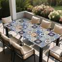 Rectangle Table Cover with Elastic Edge Design Waterproof Stain-Resistant Wipeable Fitted Table Cloth Fits 6 Foot Tables for Picnic, Camping, Outdoor, 60" x 30"