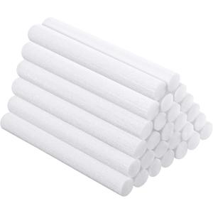 Patelai 60 Pieces 2.75 X 0.31 Inch Car Diffuser Sponges Refill Sticks Humidifier Filter Replacement Wick Absorbent Sponge Sticks for Mini Car Office Bedroom Humidifier Ultrasonic Aroma Diffuser