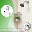 Shower Handle Replacement for American Standard M962160-0020A Lever Handle Kit, fit for Single Lever Pressure Balance Bath and Shower, Polished Chrome