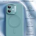 ESR for iPhone16 Plus Case with MagSafe, Supports Magnetic Charging, Smooth & Slim Silicone Case, Shockproof, Full Screen and Camera Protection, Soft Microfiber Lining,Teal