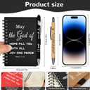 Christian Prayer Journal Spiral Notebooks Bulk with Pens - Small Notepads (4.13x5.43) - Mothers Day Gifts for Women ,Church Members & Bible Study Groups (30 sets multicolor)
