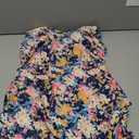Halcurt Women's Two Piece Tankini Swimsuits Tummy Control Adjustable Drawstring Bathing Suit and Short with Pocket Navy Colorful Floral XL
