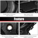 X AUTOHAUX Engine Timing Chain Cover and Crankshaft Oil Seal for Audi A3 A4 A5 A6 Q5 TT for VW Beetle CC Eos GTI Jetta Passat Tiguan 06H109210AG 06H109210Q Front Lower Timing Cover