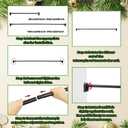 Suncalla 2 Pcs Garland Hanger for Front Door with 6 ft Christmas Pine Garland for Mantel Wreath Holder for Door Frame Adjustable Fits 32"-67" Width for Christmas Holiday Decoration, No Nails or Screws