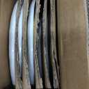 Famiware Porcelain kitchen plates and bowls set, Modern dishes set for 6, Handmade Wave Edge Dinnerware Sets, Microwave and Dishwasher Safe Tableware, Polar White (24pc)