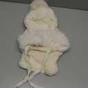 Women's 3-in-1 Beanie Hat with Scarf & Mask, Fleece-Lined Winter Ear Muff Beanie for Cold Weather (Off-White)