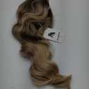 AISI QUEENS Long Blonde Wigs for Women Ombre Blonde Wavy Synthetic Curly Hair Wigs Natural Looking Middle Part Heat Resistant Fibre for Daily Party Use 24 Inch