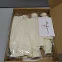 Crepe Paper Flowers Decoration for Wall, Flowers for Wedding Decor,Flower Backdrop Decor,Baby Shower,Birthday Party,Photo Backdrop,Archway Decor, Nursery Wall Decor(Beige,Set of 6)