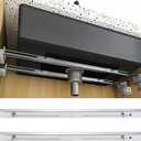 Undermount Sink Brackets, Stainless Steel Adjustable Undermounts Sinks Support, Horizontal Installation Save Space, Heavy Duty Repair System Kit for Kitchen Bathroom (31.5-43 inches/80-110cm)