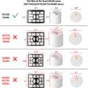 NV500 Vacuum Filter Replacement for Shark Rotator Pro Lift-Away NV501, NV502, NV503, NV505, NV510, NV520, NV552, UV560, ZU785, Parts Xff500 Xhf500, 2 HEPA Filter 4 Foam (Not Fit NV650, NV750 Series)