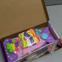 Euclidean Cube 2-in-1 Friendship Bracelet Making Kit, Arts and Crafts for Girls Ages 8-12, Jewelry Making Kit＆DIY Travel Activity Toys, Birthday Gifts for 6 7 8 9 10 11 12 Year Old Girls (Purple), small