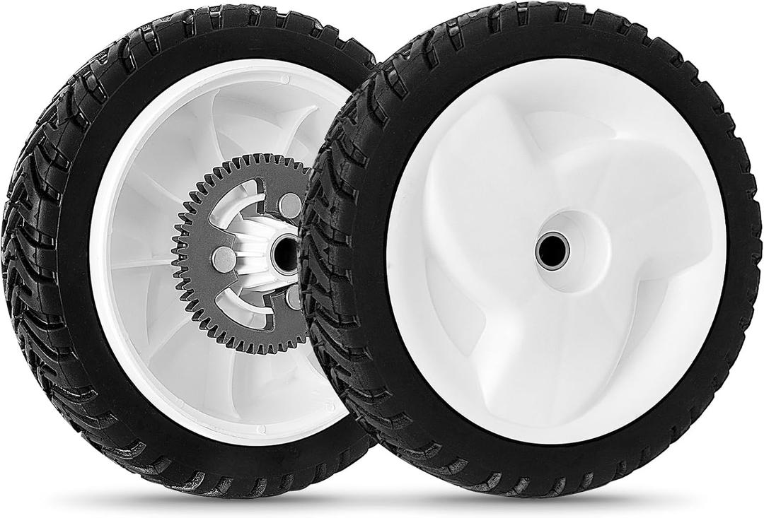 105-3036 Wheels for Toro 22" Recycler Lawn Mower - 8 Inch Rear Drive Wheel 52 Gear Teeth Compatible with Toro 20041 20066 20017 20068 20073 Recycler Self-Propelled Push Mower, 2 Pack