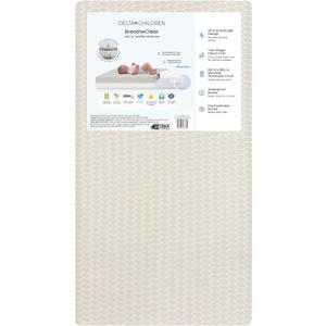 Delta Children BreatheClear Breathable Crib Mattress and Toddler Mattress [52"L x 28"W x 5"Th]