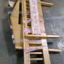 Sweetcrispy Twin Size Kids Bed with Storage - Solid Wood House Headboard & Safety Guardrails, Space-Saving Bed Frame, No Box Spring, Natural Brown (81.81*44.37*36.33 Inches)