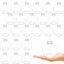 24 Pcs Christmas Iridescent Ornaments Balls DIY Clear Plastic Christmas Balls for Holiday Party Christmas Tree Decorations (60 mm)