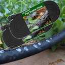 2-Pack 100-Foot Flat Soaker Hose - Providing an Efficient Watering Solution For Your Garden - with 3/4 Thread Connection Joints (50FT2)