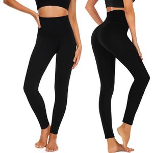 1pack Fleece Lined Leggings Women High Waisted Warm Winter Yoga Pants for Women Thermal Running Workout Leggings Small