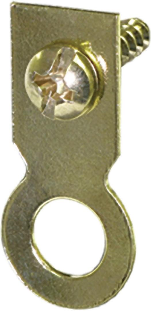 Hillman AnchorWire Brass-Plated Steel Ring Hanger 1 lb. 4 pk Small