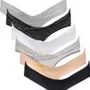 Intimate Portal Cotton Maternity Underwear Under the Bump Pregnancy Postpartum Bikini Panties (Medium, 6- Pack Inspiration)