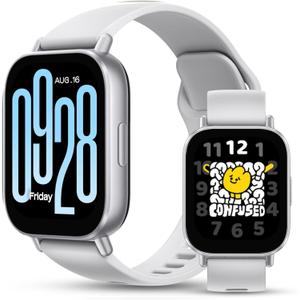 Xiaomi Redmi 5 Active Smart Watch, Step Counter Sport Watch for Women Men with 2" LCD Large Display, 140 Sports Modes, 5ATM Waterproof (Active-Matte Silver)
