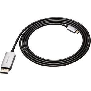 Amazon Basics DisplayPort to USB-C Cable, 4Kx2K@60Hz, Aluminum Housing, 6 Feet, Black (6-Foot)