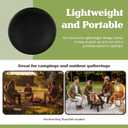 Fire Bowl - 30in Firepit Insert for DIY Fire Ring or Replacement - High Temp Finish Fire Pit Bowl - Fire Pits for Outside Wood Burning by Pure Garden