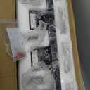 Black Bathroom Light Fixtures Crystal Bathroom Vanity 4 Light Over Mirror Modern LED Wall Light 6000K Cool Light40 Watts