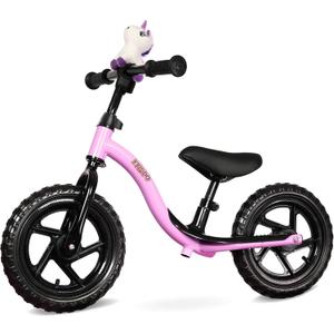 KRIDDO Toddler Balance Bike 2 Year Old, Age 24 Months to 5 Years Old, Early Learning Interactive Push Bicycle with Steady Balancing, Gift Bike for 2-5 Boys Girls, Purple
