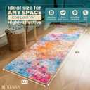 Istana Hallway Runner Rug 2.5x8 - Galaxy Kitchen Rugs Non Slip Washable -Silk's Soft Touch Carpet Runner - Stylish Rugs for Home