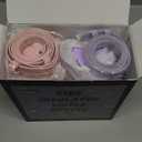 COKTIK 2 Pack Kids Water Bottle with Straw, 14oz Insulated Stainless Steel Tumbler, Leak-Proof Locking Lid for School, Lunchbox, Outdoor Sports, Case with Shoulder Strap(2 Pack, Pink+Purple)