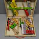 KIDWILL Tool Kit for Kids, 36-Piece Wooden Toddler Tools Set Includes Tool Box, Montessori Educational Stem Construction Toys for 2 3 4 5 6 Year Old Boys Girls, Best Birthday Gift for Kids