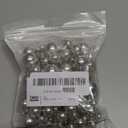 150 Pieces Vase Filler Faux Pearls Vase Makeup Beads No Hole Gloss Bead Mixed Sizes Round Pearl for Home Party Wedding Decor, 8/14/20 mm(Silver)