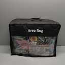 Door Mat Indoor Entrance 2x3 Rug Machine Washable Vintage Floral Small Area Rug Non-Slip Low Pile Throw Rugs for Entryway, Kitchen, Front Door Indoor Entrance, Entry, Kids Room, Black