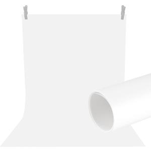 Meking 27.56x55.12 inch PVC Backdrop, Matte & Reflective White Background for Photography Reusable Double Sided Vinyl Backdrops for Product Photography,Portrait Shoots and Photo Video Studio, 27.56x55.12ch White