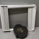 Window Air Conditioner Side Panel with Frame, Universal Window AC Accordion Filler Kit for Most 5,000 BTU Units