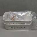 TAILI Shower Caddy Suction Cup 2 Pack, Heavy Duty Bathroom Organizer, Removable Shelves for Inside Shower, Shampoo, Waterproof Suction Plastic Storage for Bathroom Accessories Holder, White