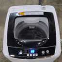 BLACK+DECKER 0.9 Cu. Ft. Portable Washer, 6.6 lb. Capacity Washing Machine for Homes & Apartments, 5 Wash Cycles, Quick Connect Sink Adapter and Drain Hose Included, Transparent Lid, BPWM09W, White